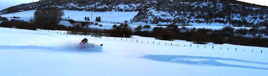 Snowmobiling